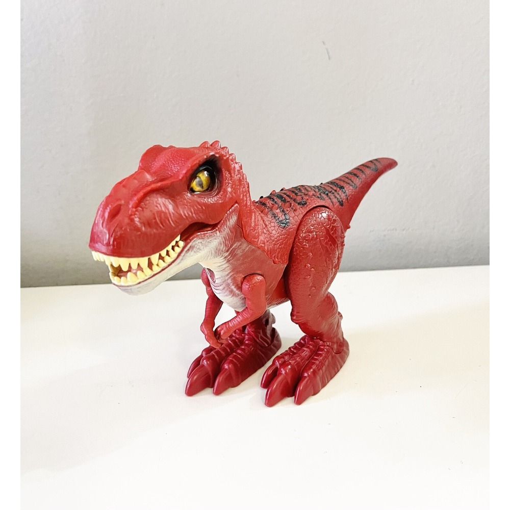 Zuru Robo‎ Alive Dino Wars Red T-Rex 7" figure Tested Working